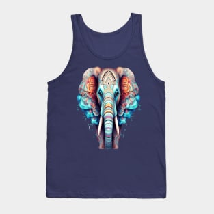 elephant Mandala Animal Ilustration Tank Top